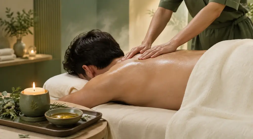 ماساژ شمع داغ گیاهی