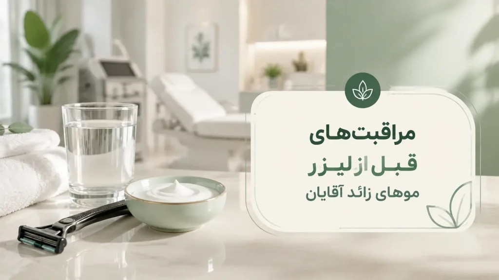 مراقبتهای قبل از لیزر موهای زائد آقایان